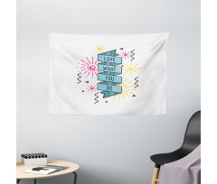 Dashed Starburst Stripes Wide Tapestry