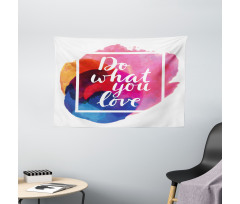 Contemporary Theme Love Work Wide Tapestry