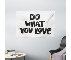 Classic Typeface Phrasal Wide Tapestry