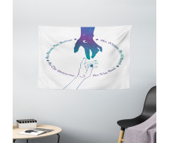 Mystical Messages Wide Tapestry