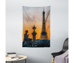 Historic Sunset Sky Scenery Tapestry