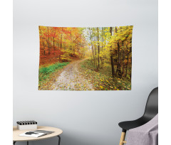 Colorful Autumnal Landscape Wide Tapestry