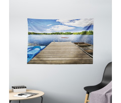 Canada Sunny Day Nature Photo Wide Tapestry