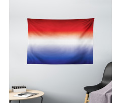 Patriotic Inspired Colors Wide Tapestry