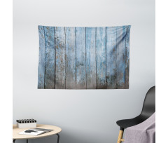 Grungy Painted Wooden Fence Wide Tapestry