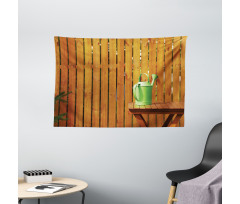 Watering Pot Garden Table Wide Tapestry