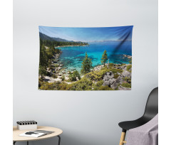 Lake Tahoe Kayaking Wide Tapestry