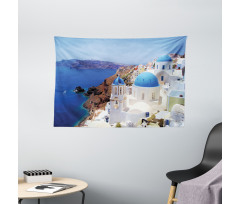 Mediterranean Shore Photo Wide Tapestry