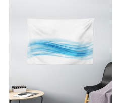 Smooth Wavy Lines Stream Flow Wide Tapestry