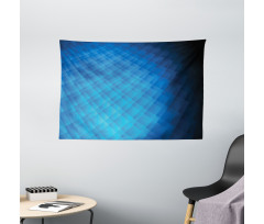 Vibrant Geometric Ombre Square Wide Tapestry