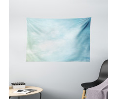 Foggy Mystical Sky Wide Tapestry