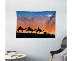 Star of Bethlehem Camel Wise Wide Tapestry