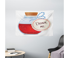 Drink Me Potion in Bottle Wide Tapestry