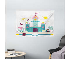 Children Theme Magic Kingdom Wide Tapestry