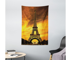 Paris Love Sunrise Tapestry