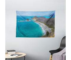 Los Frailes Beach Panoramic Wide Tapestry