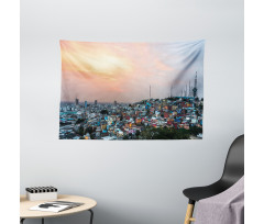 Guayaquil City at Sunset Wide Tapestry