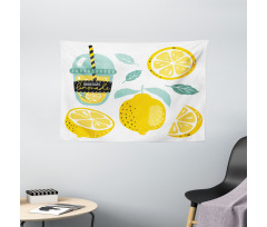 Homemade Lemonade with Pipe Wide Tapestry