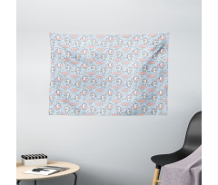 Horse Donuts Coffee Wide Tapestry