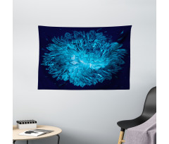 Luminous Chrysanthemum Art Wide Tapestry