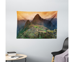 Machu Picchu Ruins Photo Wide Tapestry