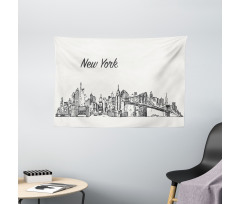 Simplistic Sketch of New York Wide Tapestry