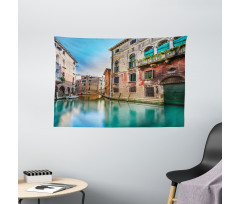 Italy City Water Canal Wide Tapestry