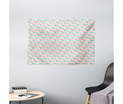 Childish Floral Pattern Wide Tapestry