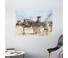 Namibia Africa Safari Wide Tapestry