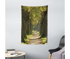 Alley with Oak Trees Tapestry