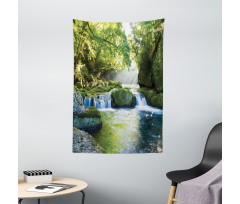 Foliage Misty Mountains Tapestry