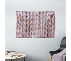 Insects on Stripes Wide Tapestry