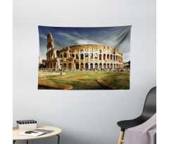 Monument Ruins Wide Tapestry