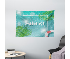 Tropical Summer Square Wide Tapestry