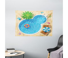 Summer Vacation Leisure Wide Tapestry