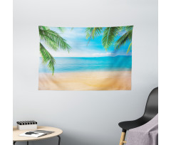 Exotic Lagoon Sand Ocean Wide Tapestry