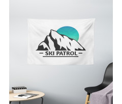 Mountain Ombre Sun and Ski Wide Tapestry