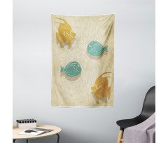 Aquarium Ocean Waves Tapestry