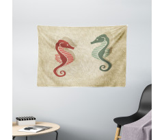 Colorful Beach Wide Tapestry