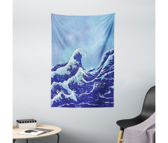 Big Tsunami Ocean Nature Tapestry