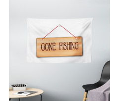 Hanged Signboard Image Wide Tapestry