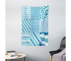 Zigzags Wavy Anchor Tapestry