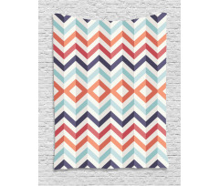 Zigzag Lines Stripes Tapestry