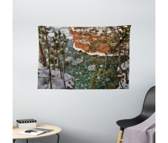 Lake Superior Winter Side Wide Tapestry