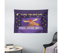 Typography with Moose Wide Tapestry