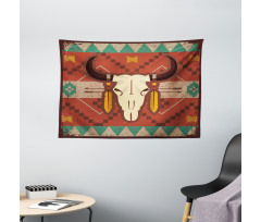 Bull Head Wide Tapestry