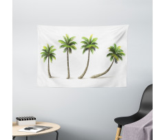 Different Sized Tropical Trees Wide Tapestry