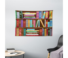 Different Subjects Books Wide Tapestry