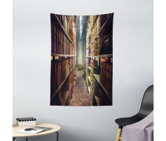 Abstract Library in Woods Tapestry