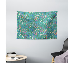 Ornate Nature Design Wide Tapestry